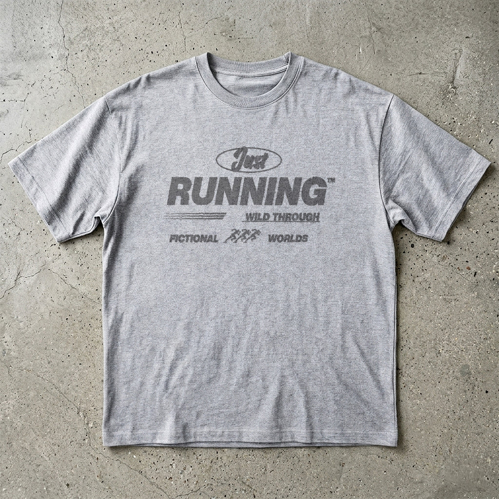 Running Wild Through Fictional Worlds T-shirt
