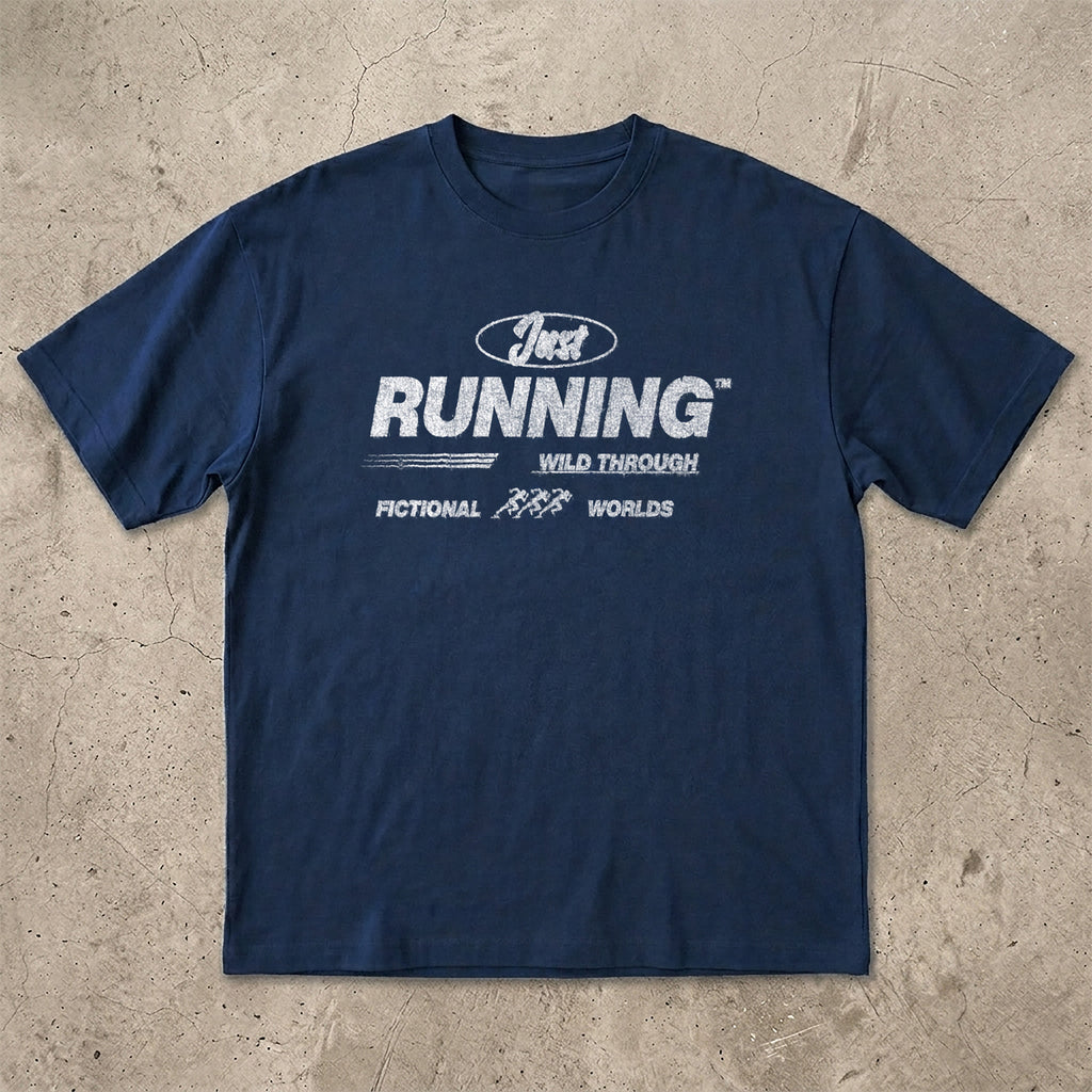 Running Wild Through Fictional Worlds T-shirt