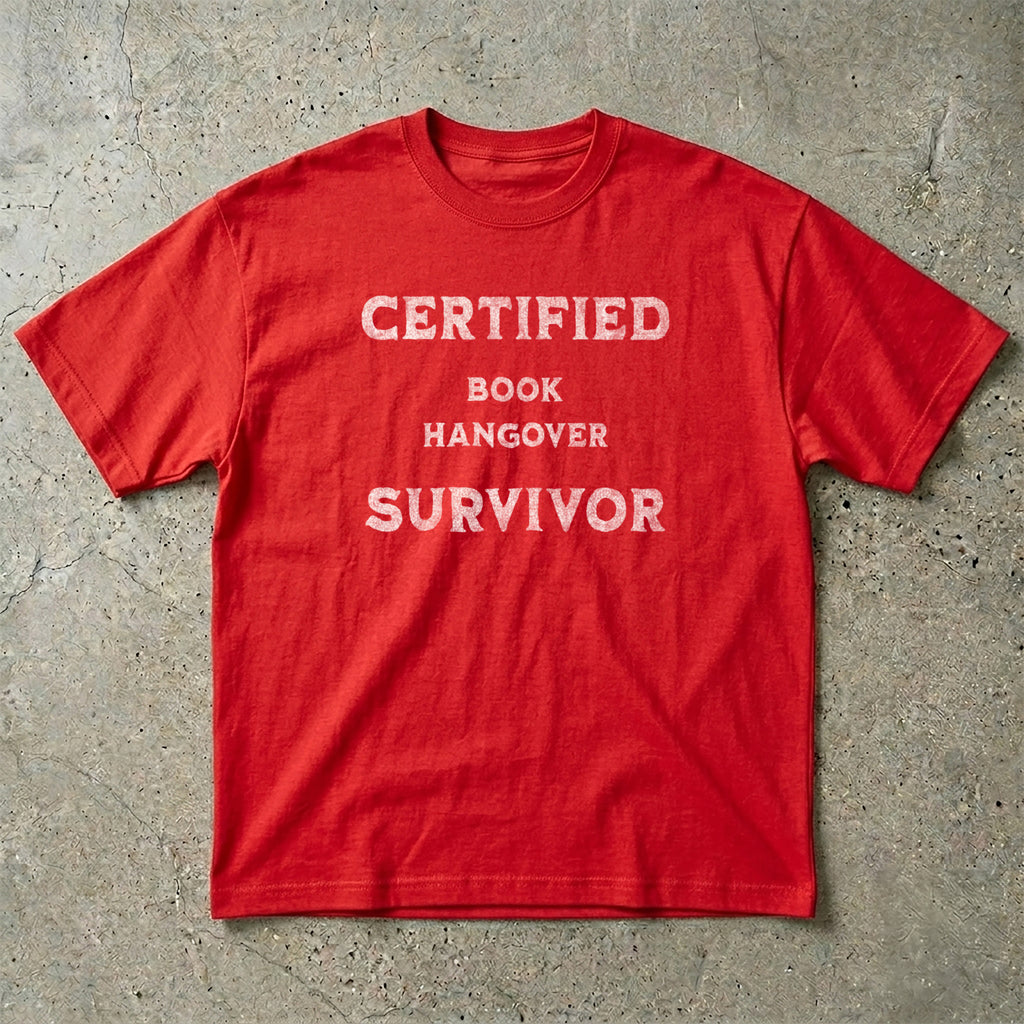 Certified Book Hangover Survivor T-Shirt